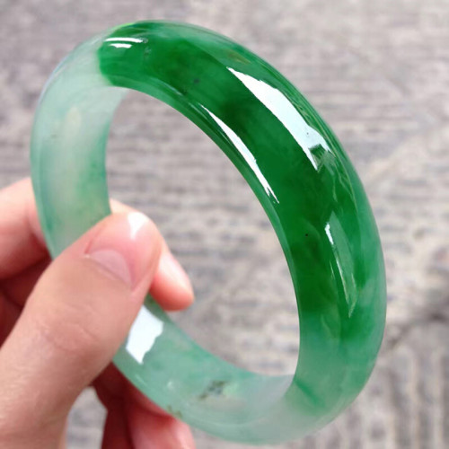 天然緬甸老坑翡翠玉手鐲冰糯種正陽綠翡翠手鐲女款玉器送閨蜜時尚