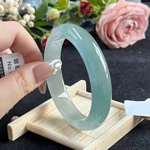 飄花冰種翡翠手鐲子緬甸老坑正圈晴水陽綠貴妃鐲瑪瑙玉鐲子送禮物
