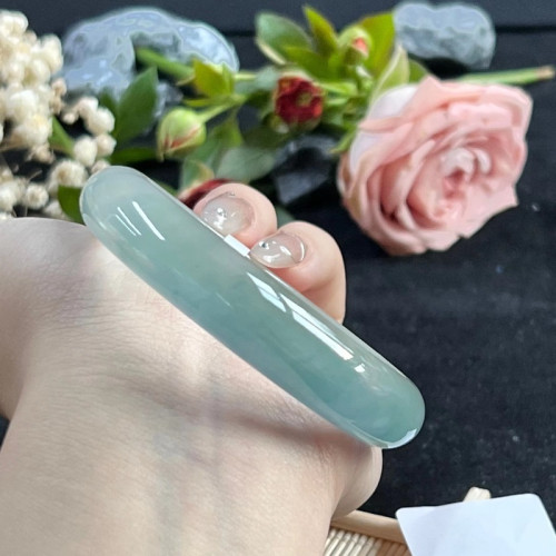 飄花冰種翡翠手鐲子緬甸老坑正圈晴水陽綠貴妃鐲瑪瑙玉鐲子送禮物
