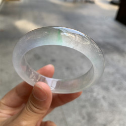 冰種翡翠晴水通透鐲子白月光正圈橢圓形貴妃玉手鐲女款玻璃種翡翠