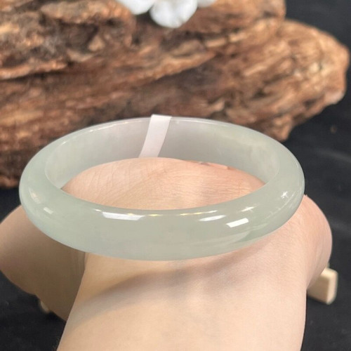 翡翠玉手鐲送禮物淺果綠老坑女冰種單色淺綠天然緬甸翡翠手鐲晴水