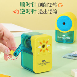 煇柏嘉手搖卷筆刀學生塑料鉛筆轉筆刀學習文具兒童便攜可愛削筆器