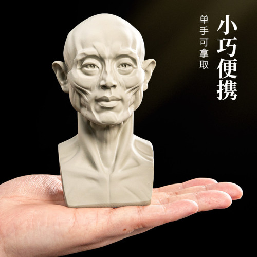 頭頭是道石膏像美術繪畫米隆模型靜物頭像藝術擺件素描頭骨教具