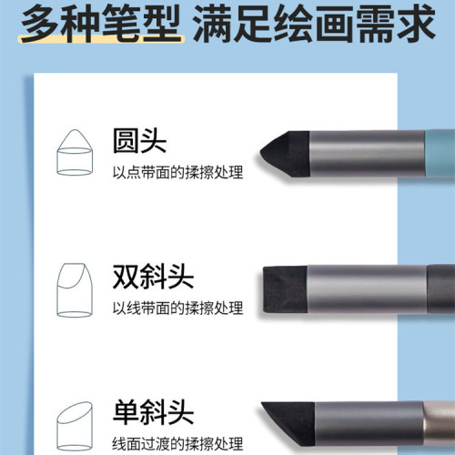 油畫棒專用揉擦筆塗抹筆暈染過渡工具美術生調色混色高光圓頭搓筆