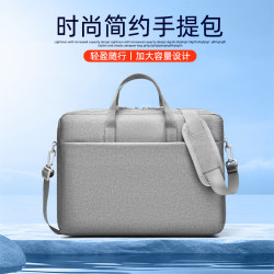 電腦包手提包筆記本包商務加厚防震16英寸單肩包適用華爲蘋果聯想