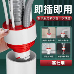 下水道防反水溢水廚房水槽浴室櫃洗菜盆漱台衣機下神器堵密封圈塞
