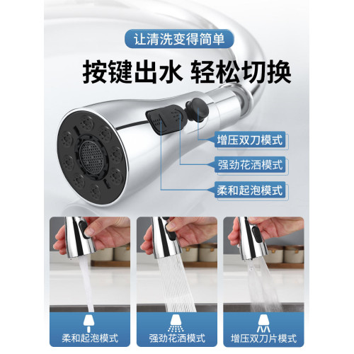 廚房水龍頭延伸器防濺水神器萬象可旋轉嘴通用多功能增壓外接花灑