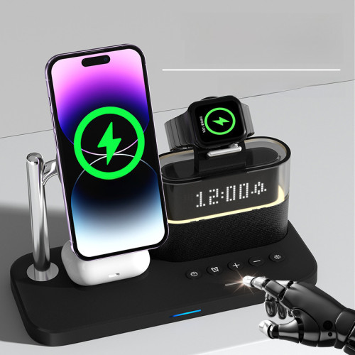 源頭新品磁吸無線充電器 三合一無線充適用蘋果手機耳機手表1-9代
