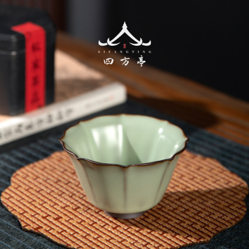 官窰鉄胎主人盃女功夫茶盃陶瓷品茗盃茶具個人專用高端景德鎮手工