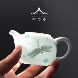 唐俊 茶壺陶瓷單個家用陶瓷沖茶器泡茶創意手工過濾單壺中式茶具