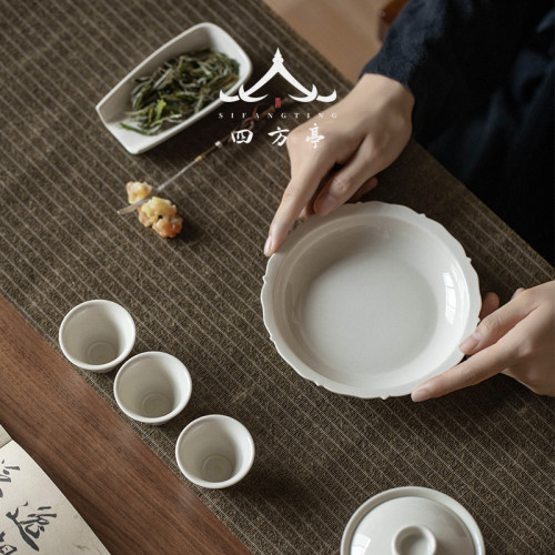 蓋碗茶盃手工茶具防燙茶碗帶蓋單個高檔草木灰家用大號泡茶碗