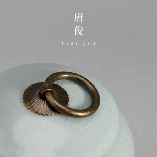 汝窰茶葉罐汝瓷開片密封罐陶瓷小號罐子高端茶具景德鎮茶罐