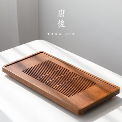 日式竹制茶海茶具茶磐現代簡約蓄水排水兩用客厛茶台家用瀝水托磐