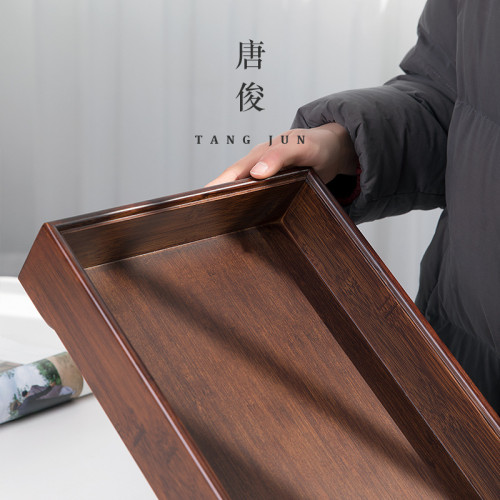 茶磐小茶台家用托磐小型茶海竹制蓄水現代簡約瀝水茶磐茶具儲水式