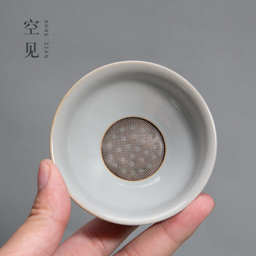 四方亭 景德鎮手繪釉下彩青花茶具套裝輕奢高端泡茶功夫蓋碗茶盃
