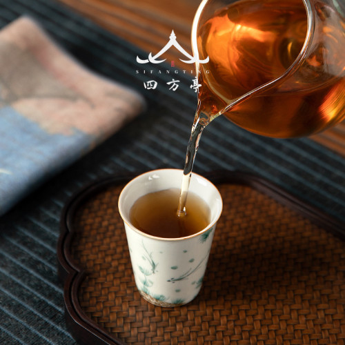 手繪景德鎮主人盃單盃陶瓷功夫茶具茶盃品茗盃子小茶碗女士家用