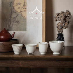 主人盃功夫茶盃陶瓷品茗盃小單盃草木灰日式茶具客人盃茶室茶樓
