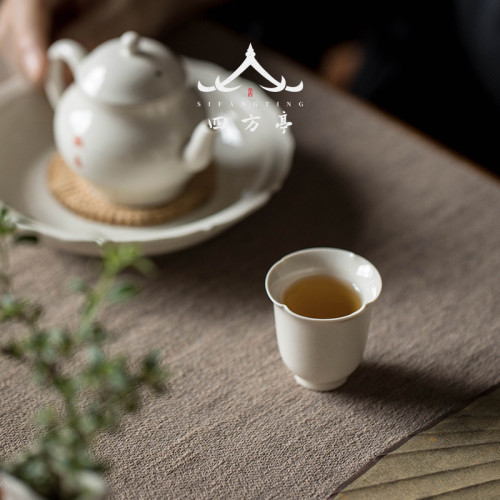 主人盃功夫茶盃陶瓷品茗盃小單盃草木灰日式茶具客人盃茶室茶樓