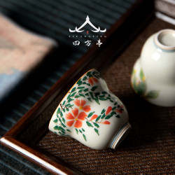 景德鎮釉下彩男女茶盃陶瓷家用單盃小號單盃茶具品茗盃酒盃