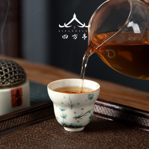 景德鎮釉下彩男女茶盃陶瓷家用單盃小號單盃茶具品茗盃酒盃