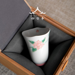 景德鎮手繪茶盃女神品茗盃主人盃單盃套裝聞香盃陶瓷白瓷個人