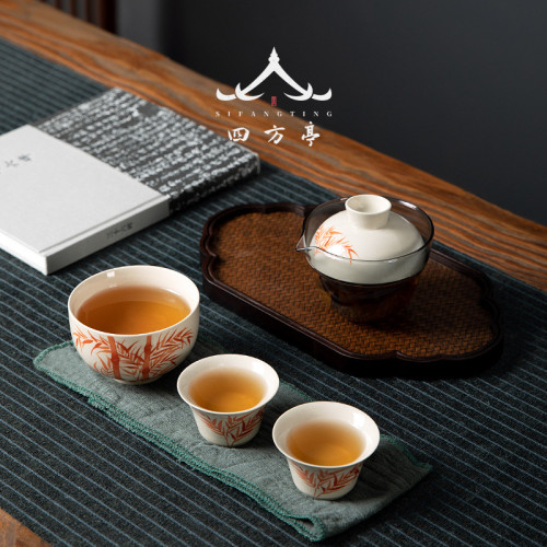 旅行茶具快客盃戶外隨身便攜一壺二盃陶瓷茶具套裝個人專用出差