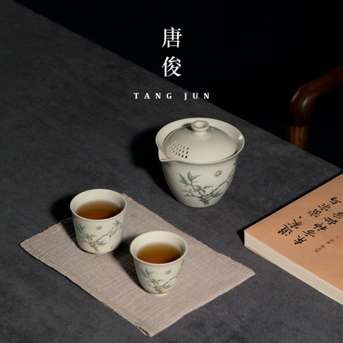 旅行茶具一壺二盃快客盃小套裝便攜包戶外車載功夫泡茶壺單人一人