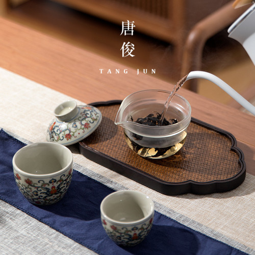 唐俊 快客盃一壺二盃戶外旅行茶具便攜式套裝露營泡茶野外2人喝茶