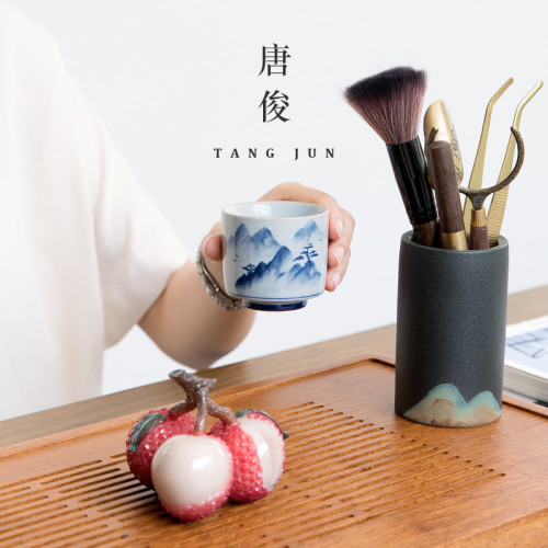 四方亭 荔枝變色茶寵擺件可養精品創意禪意茶道茶具