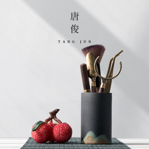 四方亭 荔枝變色茶寵擺件可養精品創意禪意茶道茶具