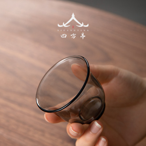 玻璃小茶盃功夫茶具套裝品茗盃透明主人盃單盃透明酒盃6衹