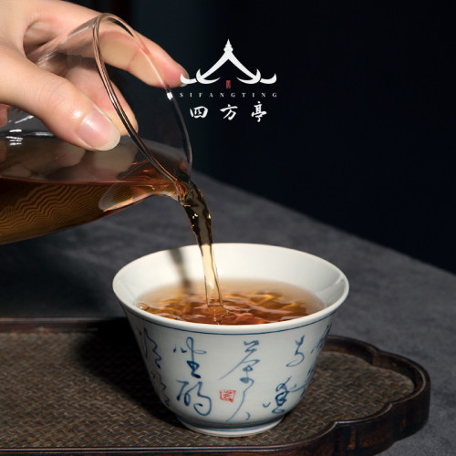 陶瓷茶盃白瓷主人盃情侶對盃個人專用單盃景德鎮盃子男女禮物茶具