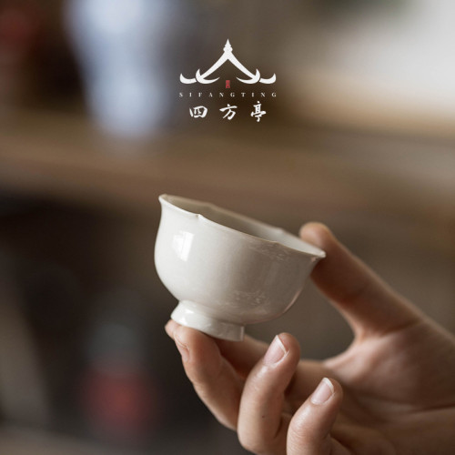 草木灰茶盃女主人盃功夫茶具一對情侶盃子喜字結婚禮物閨蜜對盃