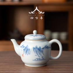 景德鎮手繪茶壺陶瓷小號單個泡茶壺中式功夫茶具復古家用小瓷壺