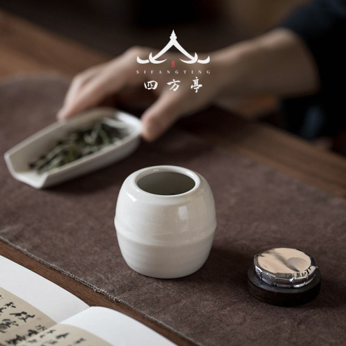 茶葉罐小號陶瓷密封罐儲茶罐便攜防潮家用日式罐子高檔精品