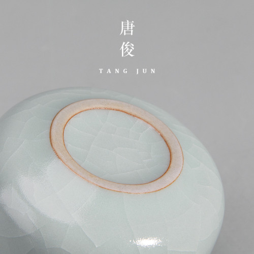 唐俊 汝窰小號茶盃50ml乾坤客人盃