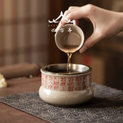 茶洗帶蓋建水大號家用茶缸水盂陶瓷高端茶道茶藝乾泡水缸茶渣水洗