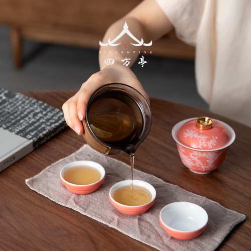 旅行茶具個人專用女士簡易便攜包泡茶壺精致下午茶一壺三盃家用