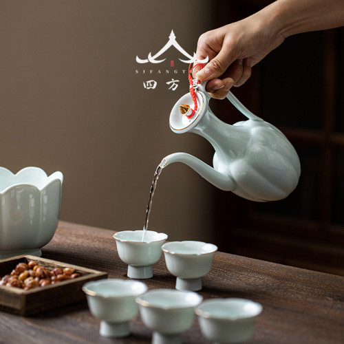 陶瓷酒具套裝溫酒器家用中式一兩白酒盃禮盒分酒器黃酒盅酒壺新款