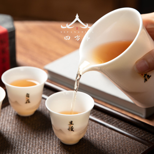 品茗盃茶盃陶瓷主人盃羊脂玉功夫白瓷白玉喝茶小盃子陶瓷單盃德化