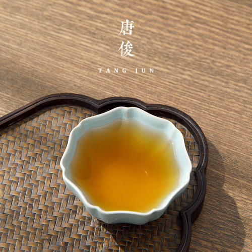 茶碗主人盃開片汝窰功夫茶盃茶具陶瓷茶盞冰裂單盃高檔百家姓