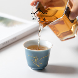 茶盃陶瓷主人盃單盃個人專用茶盃陶瓷品茗盃功夫茶具茶盞家用白瓷