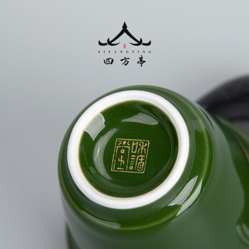 茶盃陶瓷主人盃單盃個人專用茶盃陶瓷品茗盃功夫茶具茶盞家用白瓷