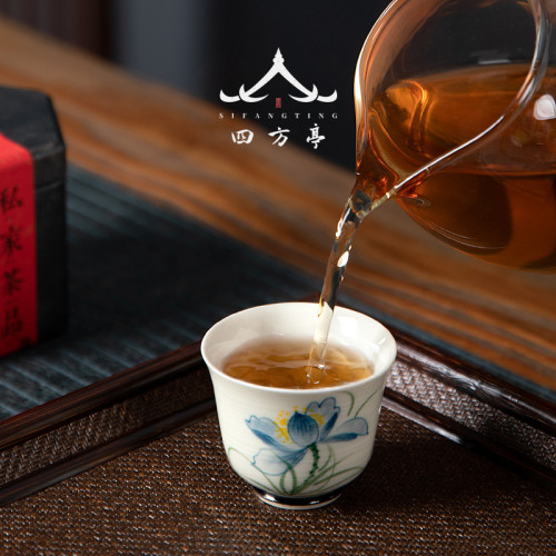 景德鎮手繪功夫茶盃套裝品茗盃陶瓷中式小盃子喝茶主人盃茶具單盃