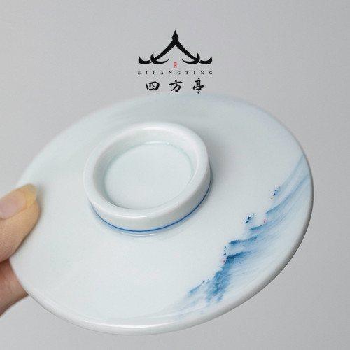 茶盃中國風盃子陶瓷盃泡茶盃辦公室水盃茶水分離教師節三件套帶蓋