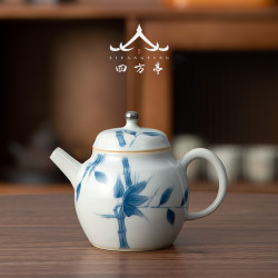 景德鎮手繪茶壺陶瓷單壺家用泡茶壺簡約過濾沖茶器個人單個茶具