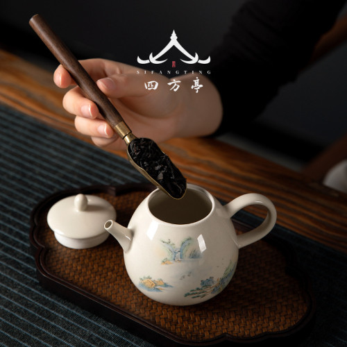 茶道六君子黑檀木功夫茶具零配件6君子大全套裝茶夾茶勺茶匙茶針