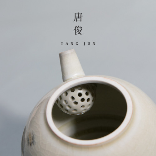唐俊 景德鎮茶壺陶瓷單壺泡茶中式高端手工孤品家用功夫茶具