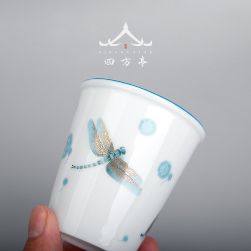 大號單盃聞香盃聚香盃薄胎主人盃茶盃陶瓷功夫茶具茶盞品茗盃茶具