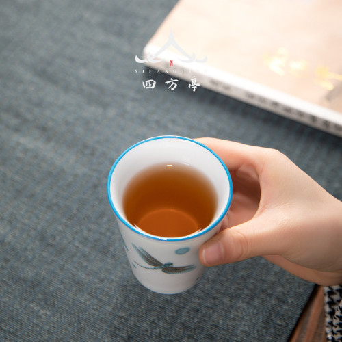 大號單盃聞香盃聚香盃薄胎主人盃茶盃陶瓷功夫茶具茶盞品茗盃茶具